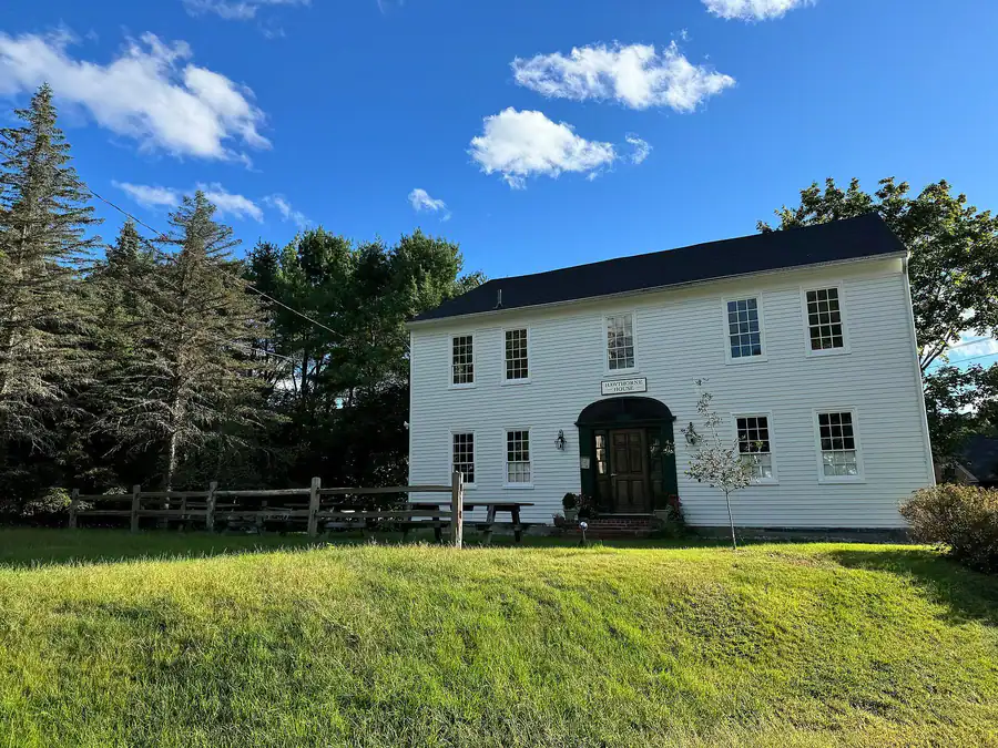 Nathaniel Hawthorne’s boyhood home, a white house in Raymond, Maine